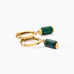 Cr&eacute;oles Ean Or Jaune Malachite - Cr&eacute;oles Femme | Marc Orian