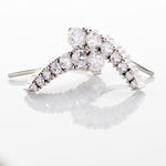 Boucles D'oreilles Grimpantes Aldrick Argent Blanc Oxyde De Zirconium - Piercings d'oreilles Femme | Marc Orian