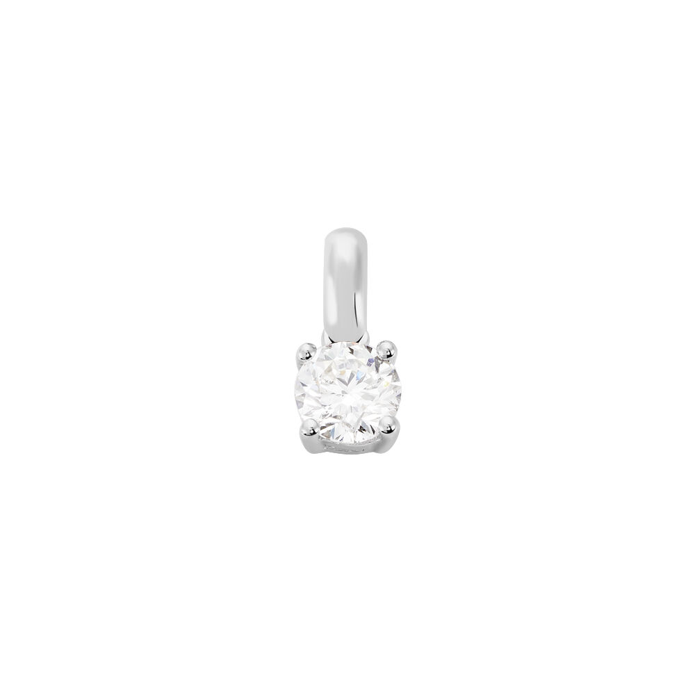 Pendentif Victoria Or Blanc Diamant - Pendentifs Femme | Marc Orian