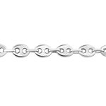 Bracelet Carrus Maille Grain De Cafe Argent Blanc - Bracelets mailles Homme | Marc Orian