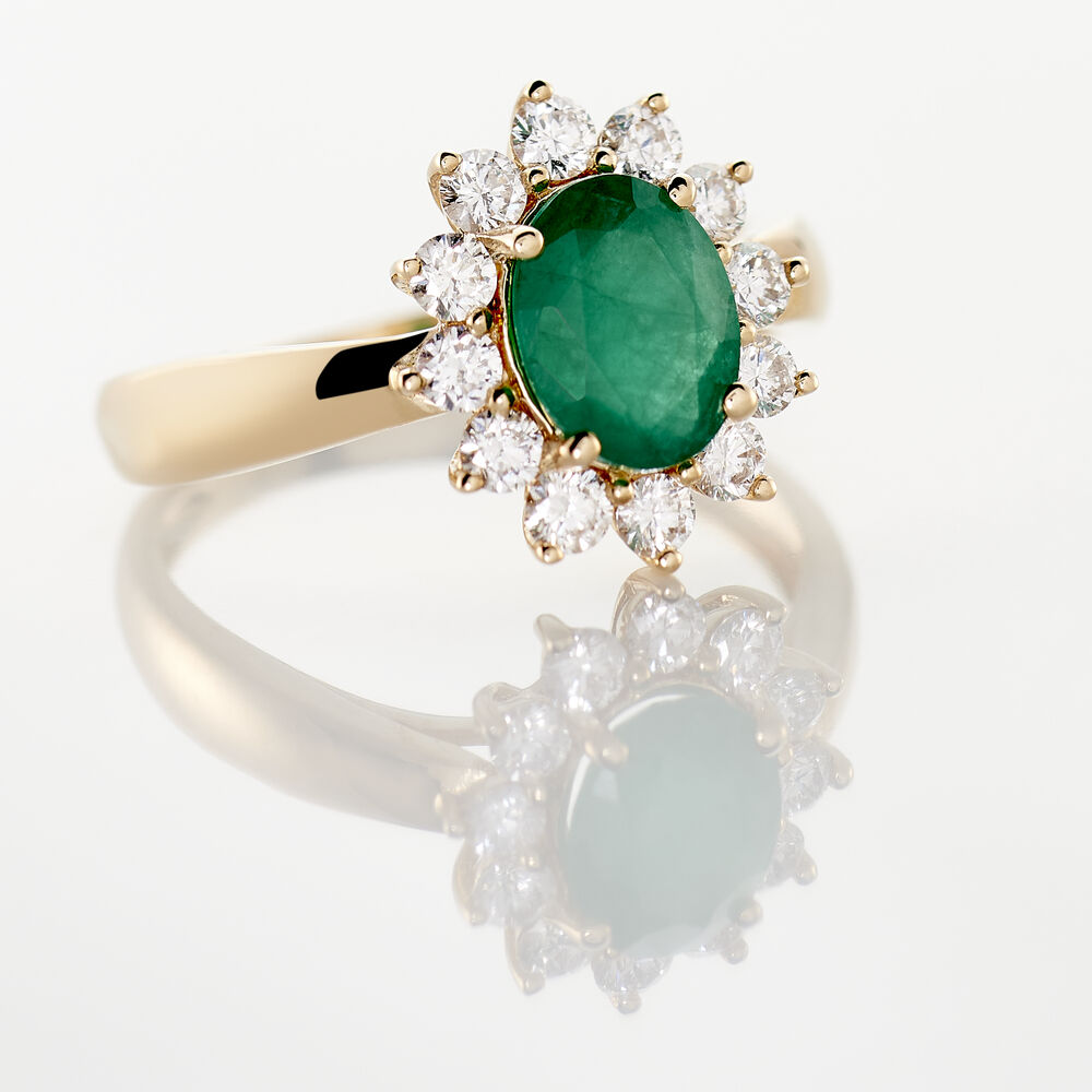 Bague Vladimir Or Jaune Emeraude Diamants - Bagues vintage Femme | Marc Orian