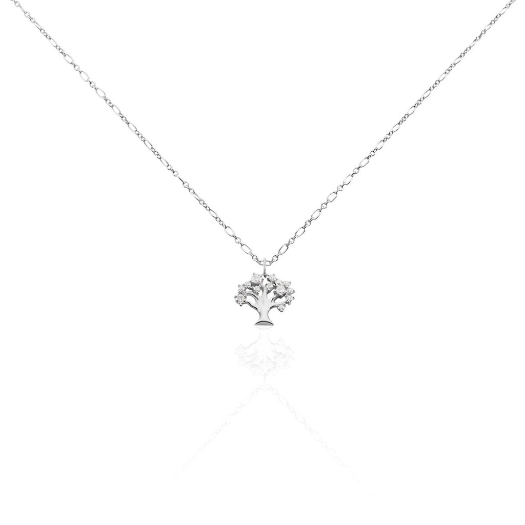 Collier Kozue Argent Oxyde De Zirconium - Colliers avec pierres Femme | Marc Orian