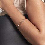 Bracelet Jonc Argent Blanc Djena Oxyde De Zirconium - Bracelets joncs Femme | Marc Orian