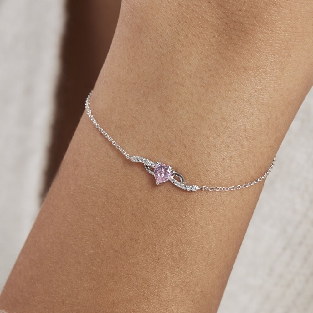Bracelet Argent Blanc Avalon Oxyde De Zirconium - Bracelets chaînes Femme | Marc Orian
