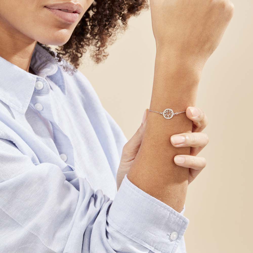 Bracelet Argent Blanc Vroon - Bracelets chaînes Femme | Marc Orian
