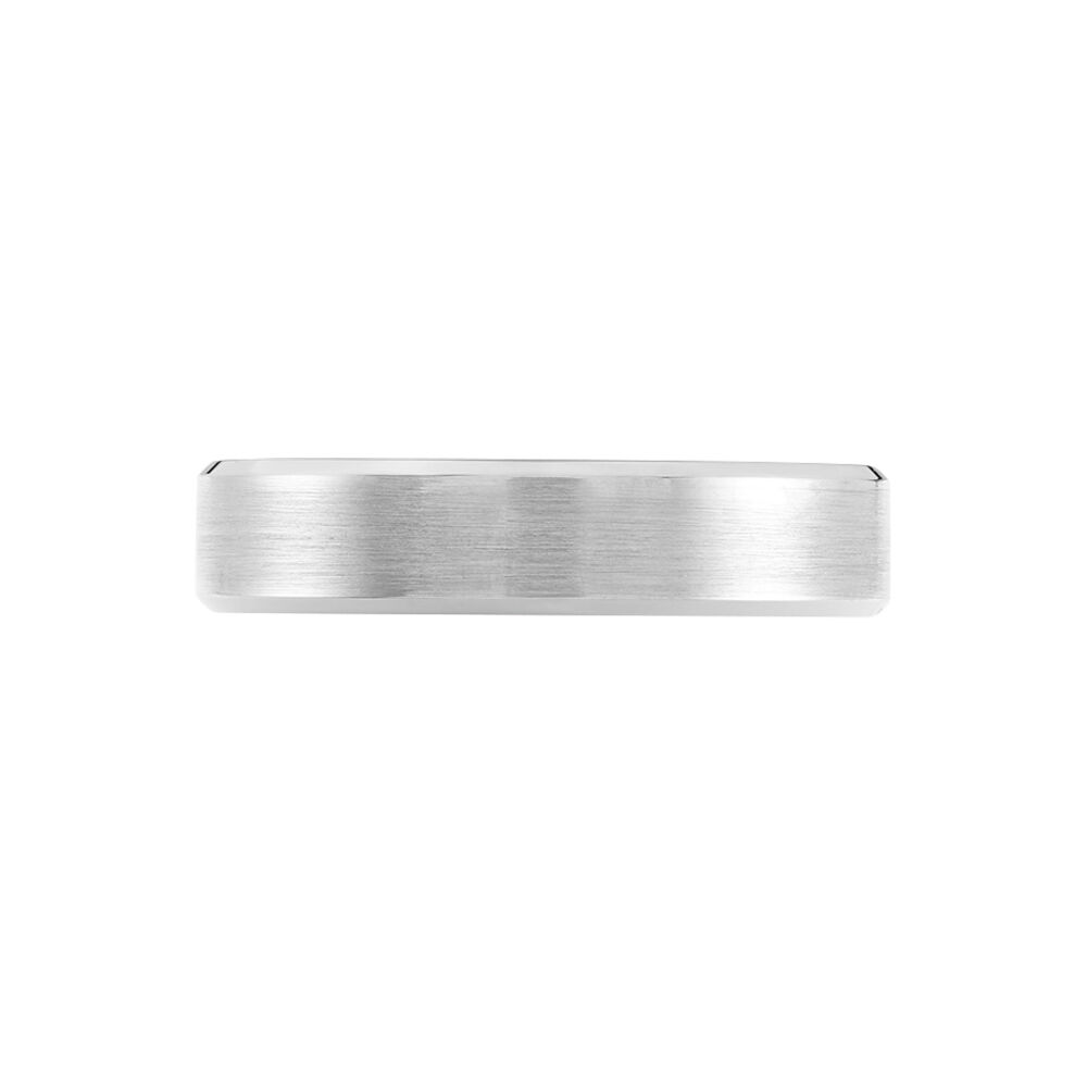 Alliance Rominus Ruban Plat Palladium Blanc - Alliances duo Homme | Marc Orian