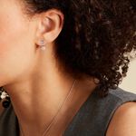 Bijoux D'oreilles J&eacute;lanie Argent Blanc Oxyde De Zirconium - Piercings d'oreilles Femme | Marc Orian