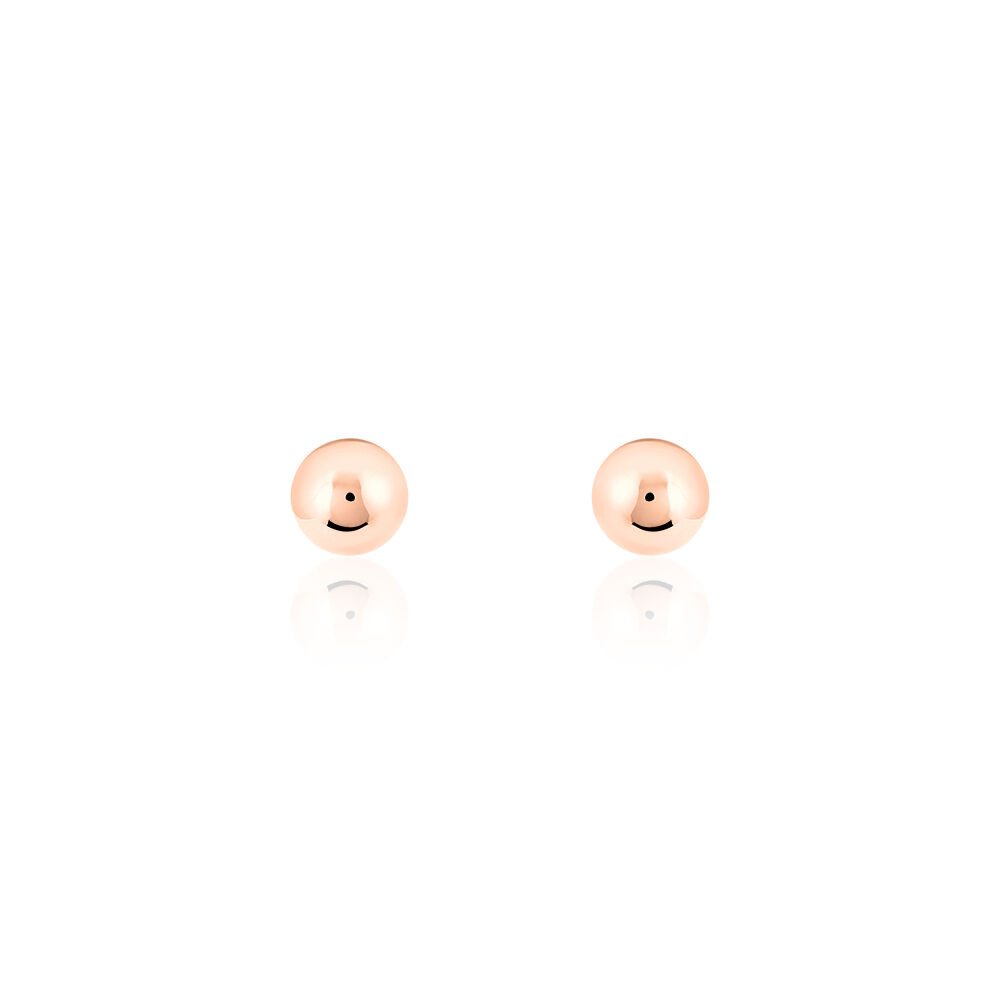 Boucles D'oreilles Puces Fidelia Boule Or Rose - Puces Femme | Marc Orian