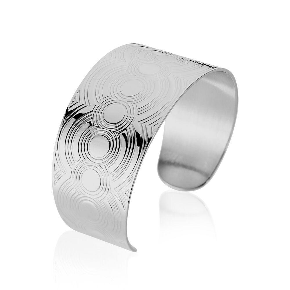 Bracelet Jonc Mounia Acier Blanc - Bracelets joncs Femme | Marc Orian