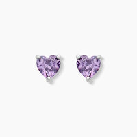 Boucles D'oreilles Puces Kelvyn Argent Blanc Oxyde De Zirconium