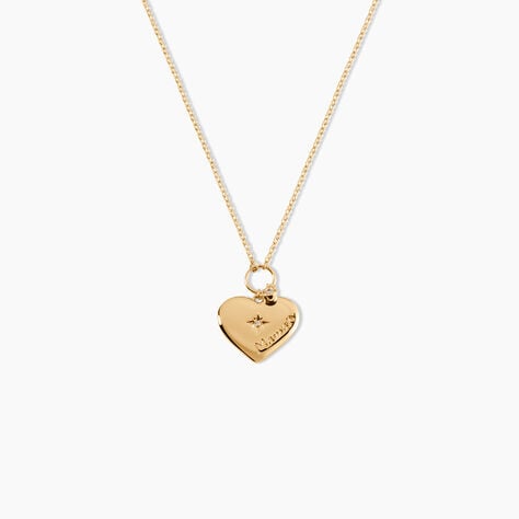 Collier Shima Plaque Or Jaune Oxyde De Zirconium - Colliers avec pierres Femme | Marc Orian