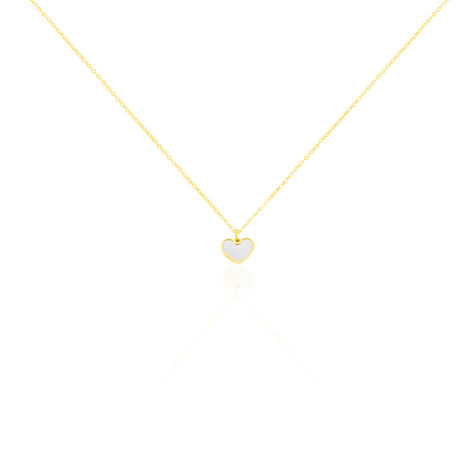 Collier Amaryllis Coeur Or Jaune Nacre - Colliers avec pierres Enfant | Marc Orian