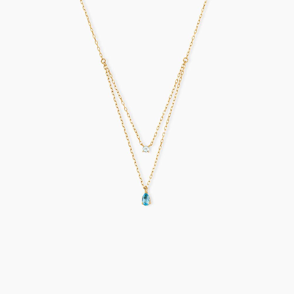 Collier Vanja Or Jaune Topaze - Colliers multirangs Femme | Marc Orian