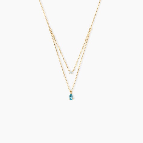 Collier Vanja Or Jaune Topaze - Colliers multirangs Femme | Marc Orian