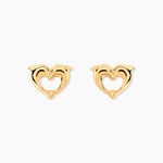 Boucles D'oreilles Puces Fulvie Double Dauphins Or Jaune - Puces Femme | Marc Orian