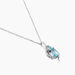 Collier Sunset Or Blanc Topaze Oxyde - Colliers avec pierres Femme | Marc Orian