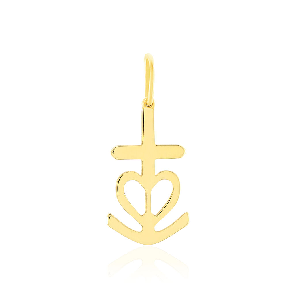 Pendentif Cobeia Croix De Camargue Or Jaune - Pendentifs Famille | Marc Orian