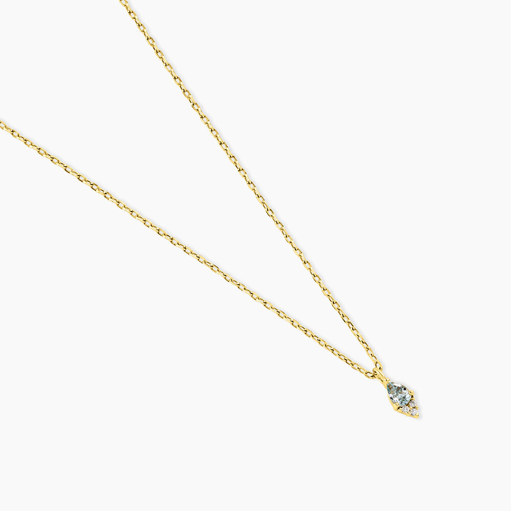 Collier Poem Argent Jaune Topaze Oxyde De Zirconium - Colliers avec pierres Femme | Marc Orian