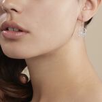 Boucles D'oreilles Pendantes Hita Argent Blanc - Pendantes Femme | Marc Orian