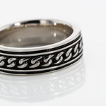 Bague Balthazar Argent Blanc - Bagues grosses Homme | Marc Orian