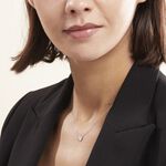 Collier Or Blanc Abidan Diamants - Colliers avec pierres Femme | Marc Orian