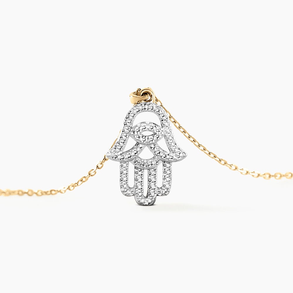 Collier Fahmida Or Jaune Diamant - Colliers avec pierres Femme | Marc Orian