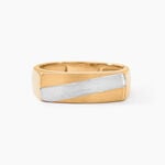 Chevali&egrave;re Benton Rectangulaire Ligne Or Bicolore - Chevali&egrave;res Homme | Marc Orian