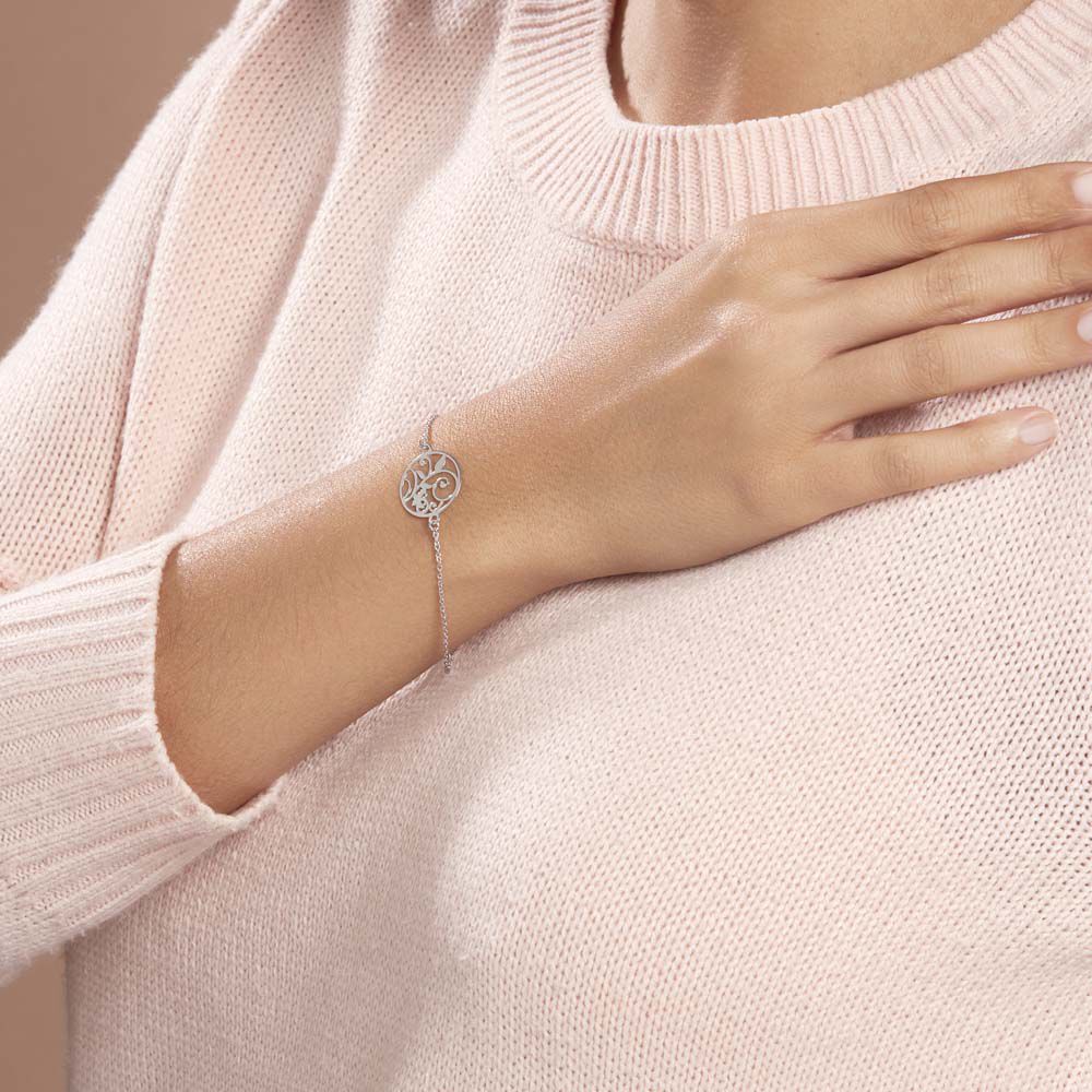 Bracelet Hita Argent Blanc - Bracelets chaînes Femme | Marc Orian