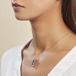 Pendentif Tiki Argent Blanc Onyx - Bijoux fantaisie Famille | Marc Orian