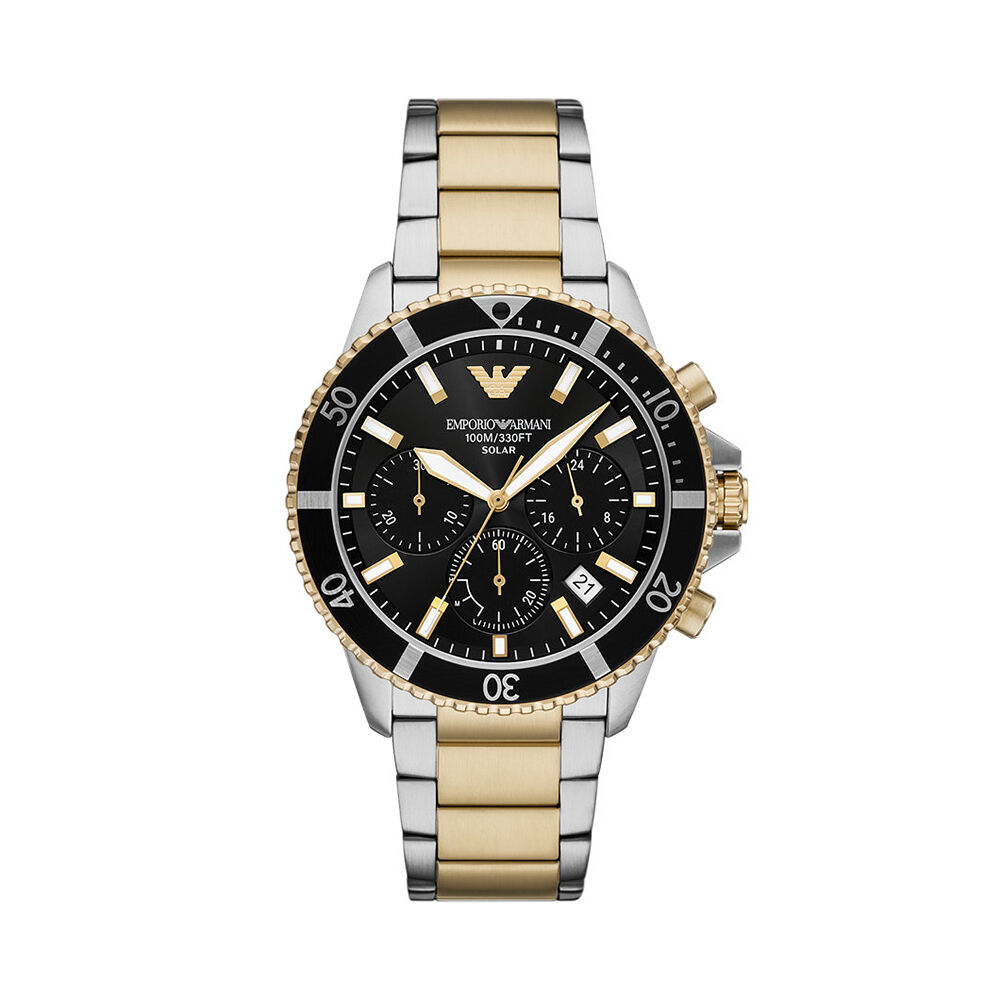 Montre Emporio Armani World Explorer Noir - Montres &eacute;tanches Homme | Marc Orian