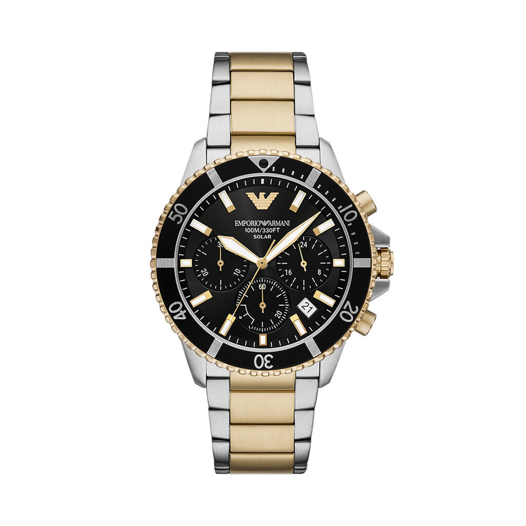 Montre Emporio Armani World Explorer Noir - Montres &eacute;tanches Homme | Marc Orian