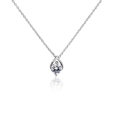 Collier Cleopatra Argent Blanc Oxyde De Zirconium - Colliers avec pierres Femme | Marc Orian