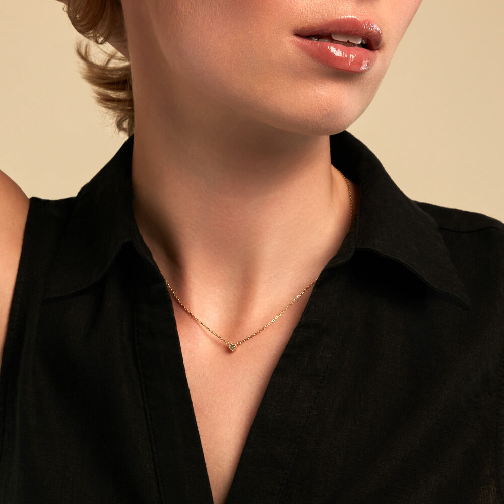 Collier Poem Argent Jaune Topaze Bleu Sky - Colliers avec pierres Femme | Marc Orian