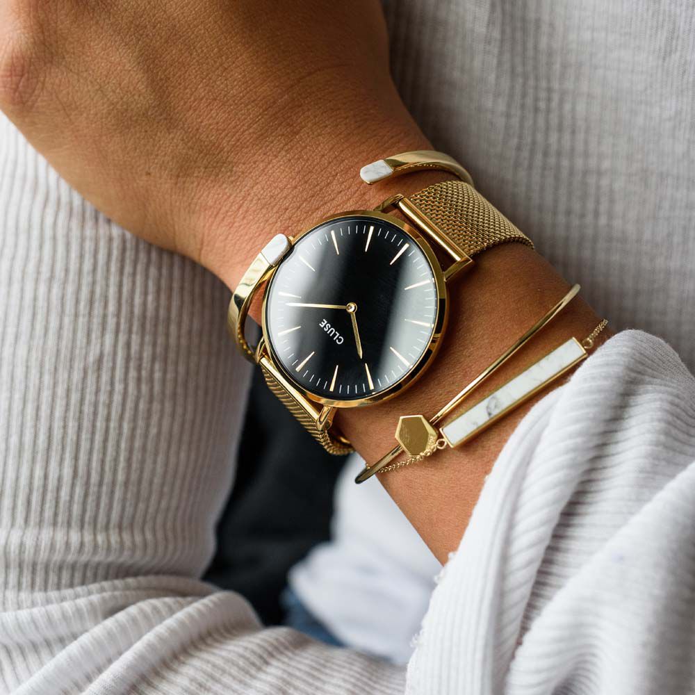Montre Cluse Boho Chic Noir - HIMFJQN0860 • Marc Orian | Bijouterie en ligne