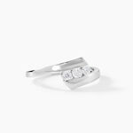 Bague Trilogie Or Blanc Diamant - Bagues fian&ccedil;ailles Femme | Marc Orian