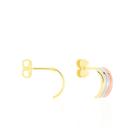 Créoles Igora Or Tricolore - Boucles d'oreilles Créoles Femme | Marc Orian