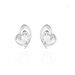 Boucles D'oreilles Puces Alou Argent Blanc Oxyde De Zirconium - Puces Femme | Marc Orian