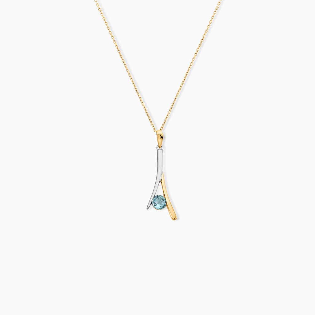 Collier Madli Or Bicolore Topaze - Colliers avec pierres Femme | Marc Orian