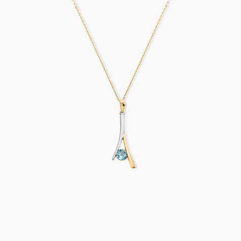 Collier Madli Or Bicolore Topaze - Colliers avec pierres Femme | Marc Orian