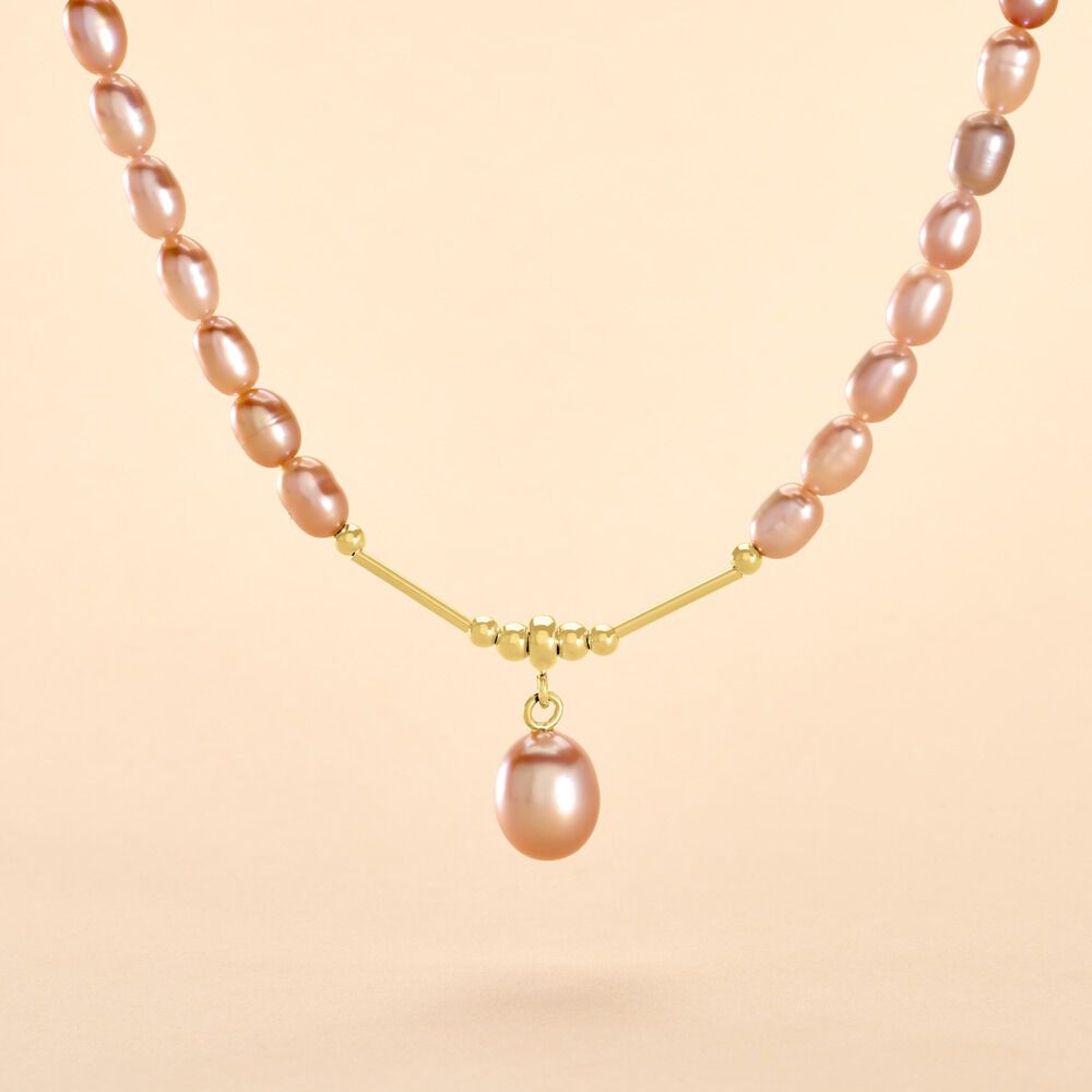 Collier Poire Or Jaune Perle De Culture - Colliers avec pierres Femme | Marc Orian