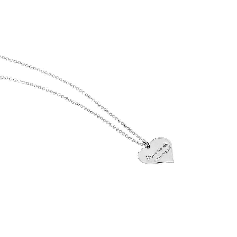 Collier Argent Blanc Francino - Colliers fantaisie Femme | Marc Orian