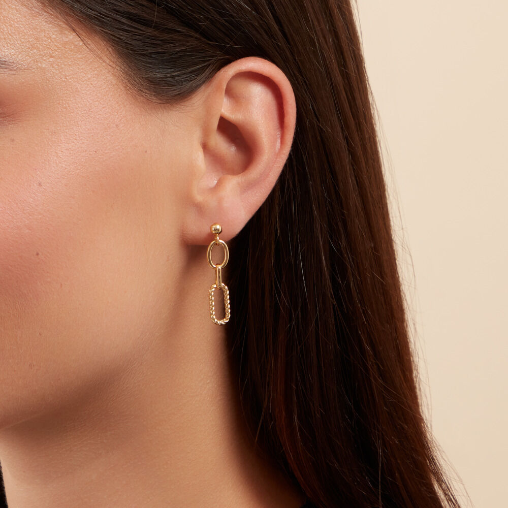 Boucles D'oreilles Pendantes Maiya Or Jaune - Pendantes Femme | Marc Orian