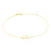 Bracelet Or Jaune Elyna Message Lol - Bracelets chaînes Femme | Marc Orian