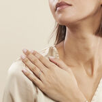 Alliance Grain De Folie Diamantee Ruban Plat Or Bicolore - Alliances duo Unisex | Marc Orian