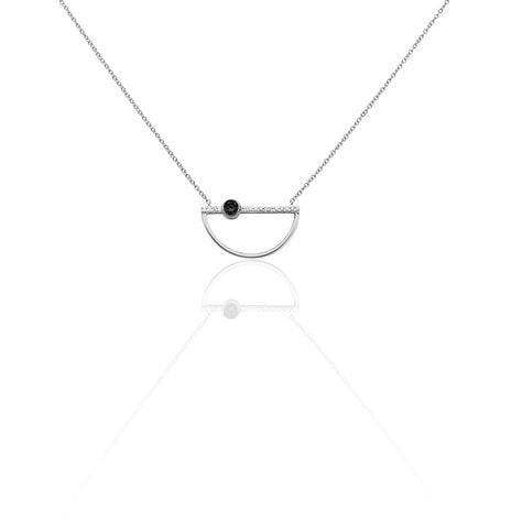 Collier Sindy Argent Blanc Oxyde De Zirconium - Colliers avec pierres Femme | Marc Orian