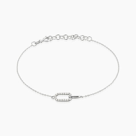 Bracelet Tracee Argent Blanc Oxyde De Zirconium - Bracelets fantaisie Femme | Marc Orian