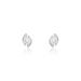 Boucles D'oreilles Puces Couteau Argent Blanc Oxyde De Zirconium - Puces Femme | Marc Orian