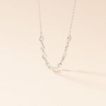Collier Mascaret Argent Blanc Oxyde De Zirconium - Colliers avec pierres Femme | Marc Orian