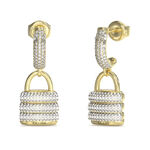 Boucles D'Oreilles Pendantes Guess My Secret Acier Jaune Oxyde De Zirconium - Pendantes Femme | Marc Orian