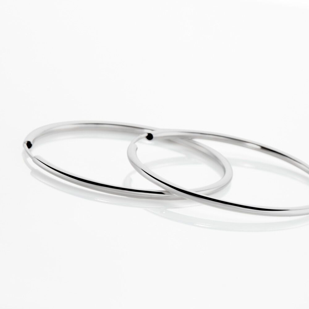 Créoles Valencina Or Blanc - Créoles Femme | Marc Orian